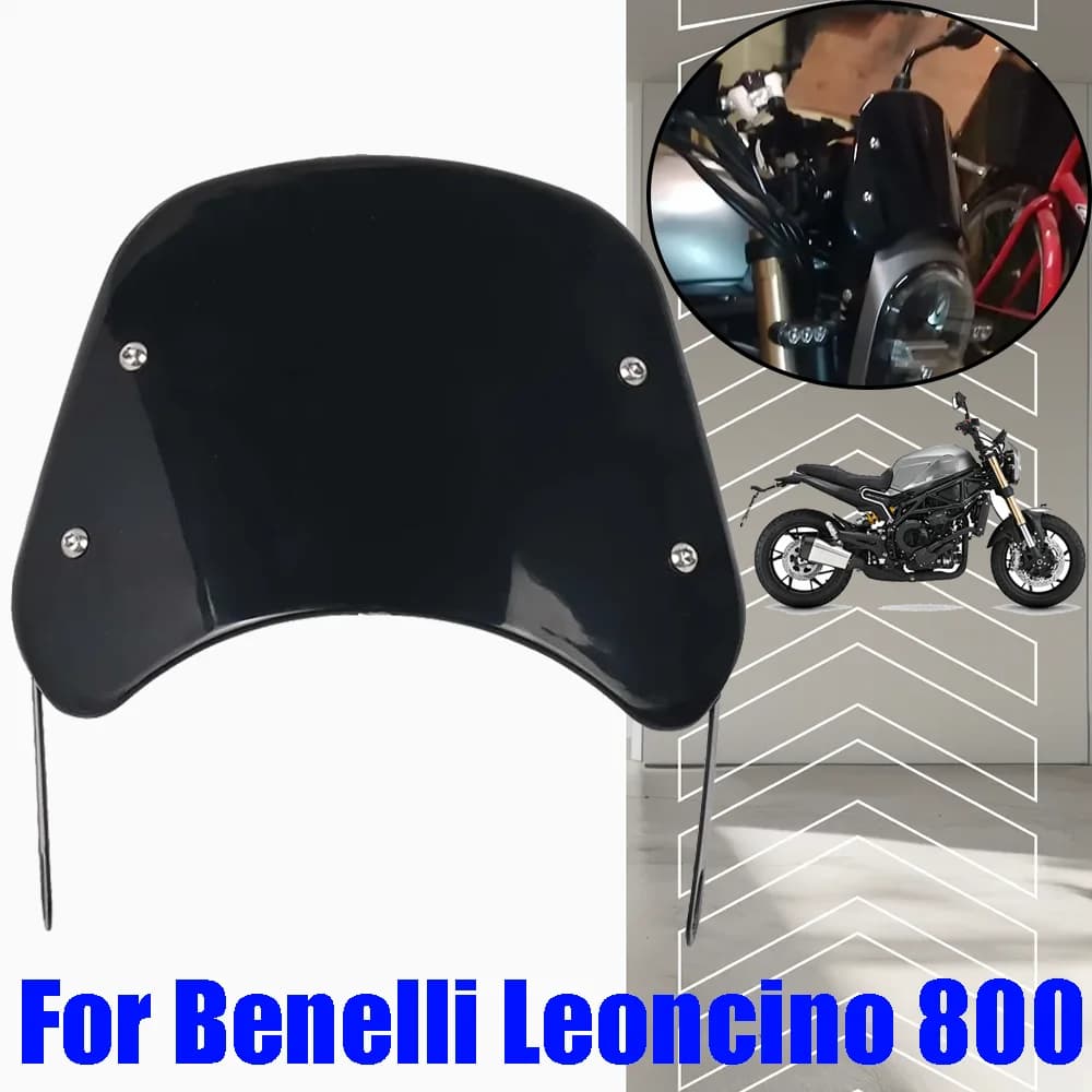 Per Benelli Leoncino 800 Leoncino800 Accessori Moto Retro Parabrezza Parabrezza Vento Schermo Deflettore Guardia Visiera Parasole