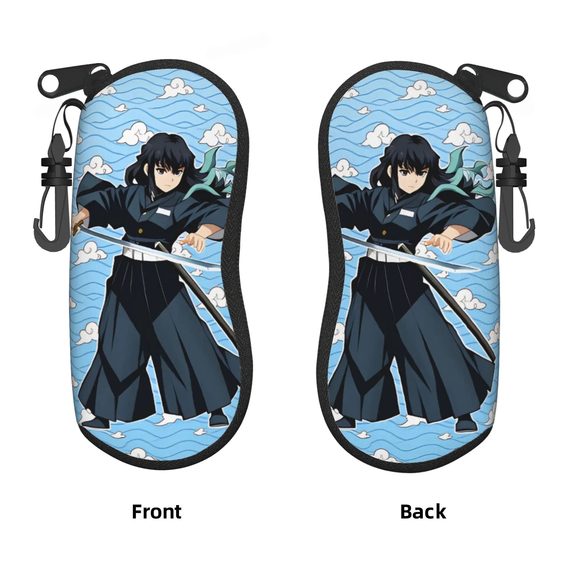 Muichiro Tokito Demon Slayer Muichiro Tokito Shell Eyeglasses Protector Cases Cute Sunglass Case Zenitsu Agatsuma Glasses Pouch