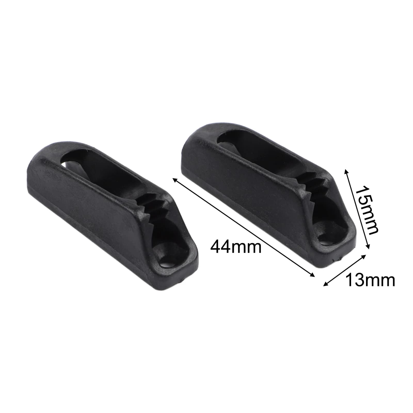 Nylon Self Lock Rope Clam Cleat Cord Lock Pair for Marine Use Designed for Ropes 4mm Diameter and Bolt Diameter 3mm