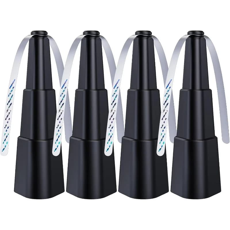 6 pezzi mini ventilatore elettrico estensibile repellente per mosche lama olografica portatile da tavolo per interni ed esterni uso repellente per insetti
