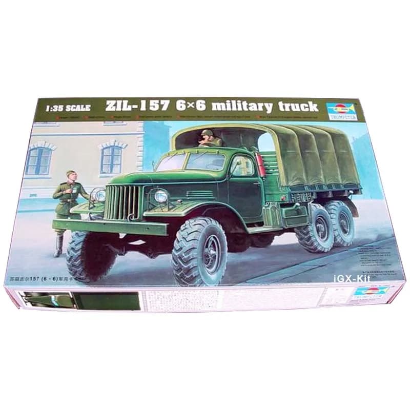 Trumpeter 01001 1/35 Sovietico Zil157 Zil-157 6x6 Camion Militare Auto Regalo Dei Bambini Giocattolo di Montaggio In Plastica Modello di Costruzione Kit