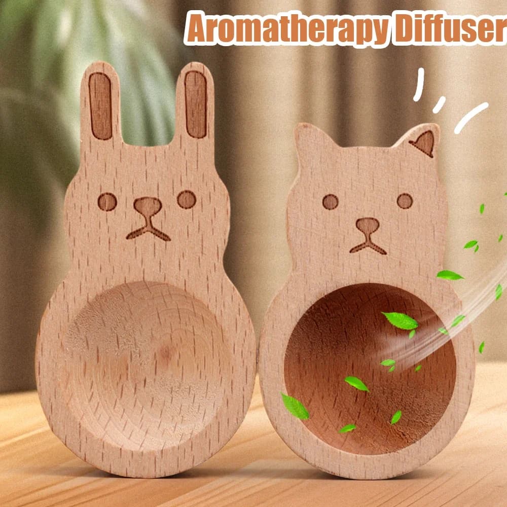 Diffusore per aromaterapia in legno Deodorizzazione per interni auto Compresse in legno di faggio Olio essenziale Profumo Deodorante per ambienti in legno assorbente
