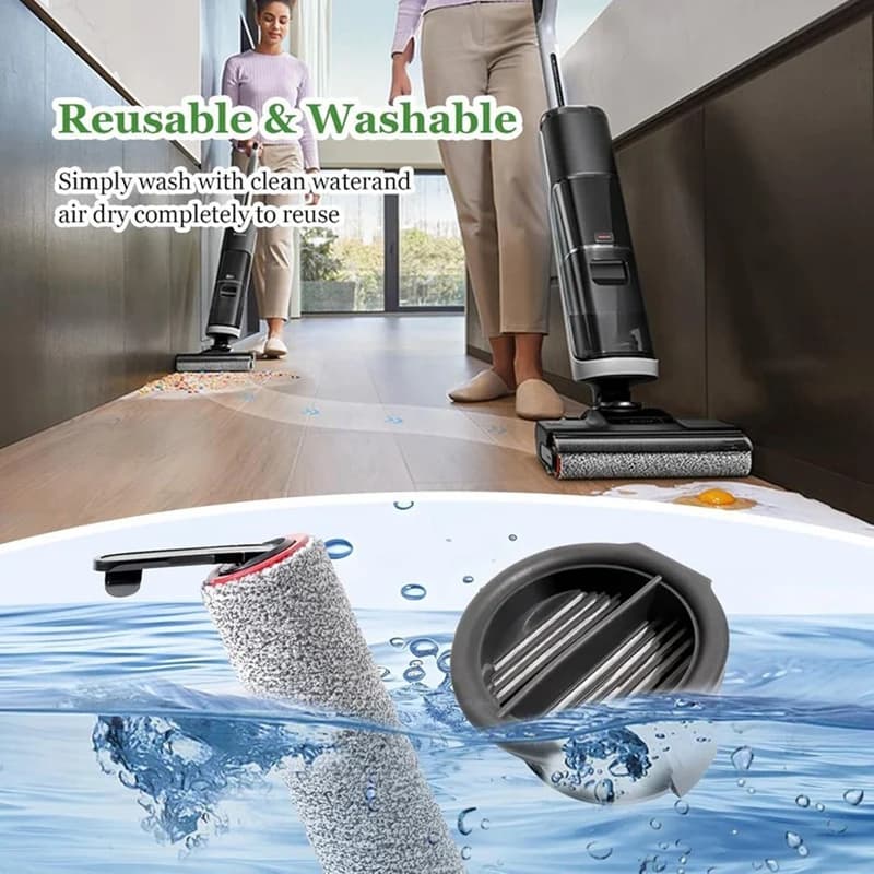 Y48A 3PCS Roller Brush for Dreame H14 Pro H20 Ultra H30 Ultra H13 Pro Floor Scrubber Vacuum Cleaner Spare Parts