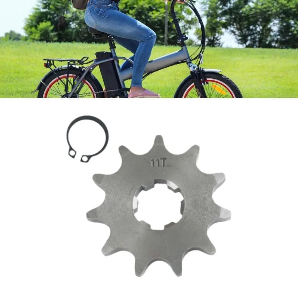 Durevole 428 11T Pignone per moto Interno 17mm Facile installazione Pignone per bici Pignone per catena in acciaio al carbonio ATV