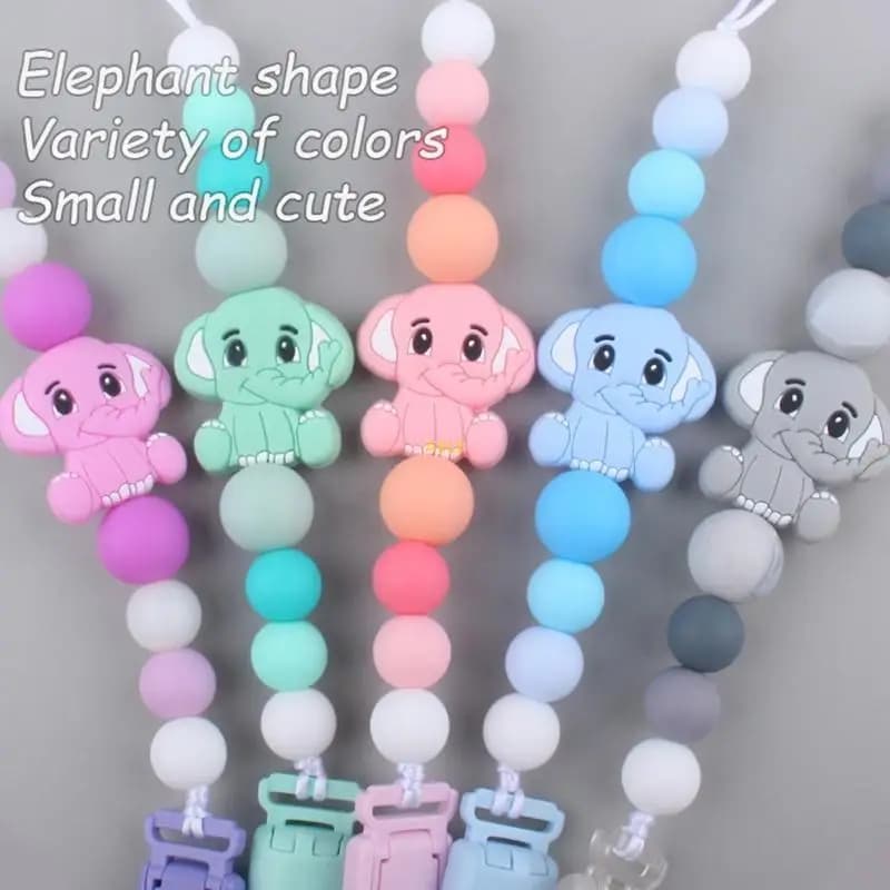 Clip ciuccio in silicone simpatico per bambini Girls ragazzi denti da bambino in modo così giocattolo per ciucini per ciucini