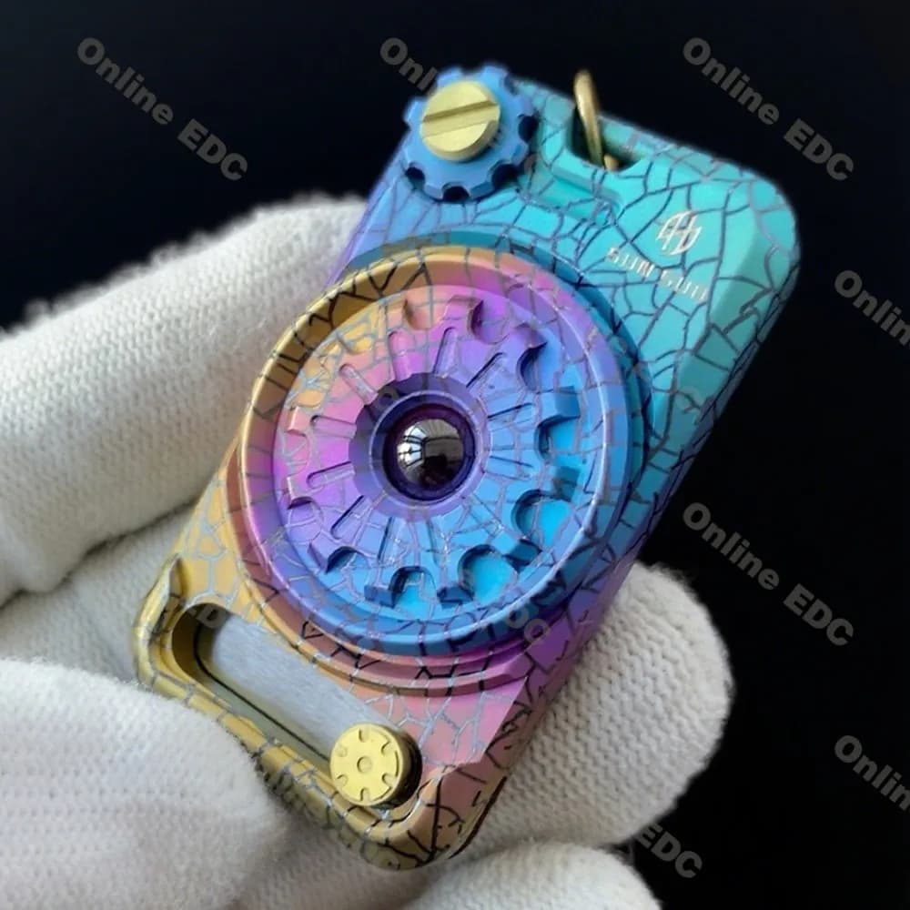 Giocattoli EDC usati Light Gear Fidget Spinner Ciondolo in titanio Giocattolo antistress Giocattoli Fidget per adulti
