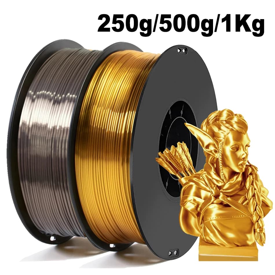 3D Printing Thread PLA Silk Rose Gold 250g 500g 1Kg 3D Printing Material Silk Plate Gose 1,75mm Embroidery Wire Packing Vacuum