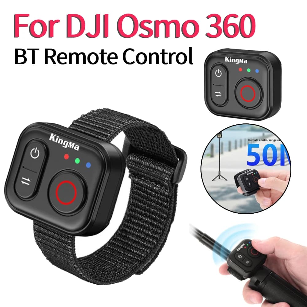 Bluetooth remote control Waterproof with Insta360 X5/X4/X3, Action Camera Accessories Compatible with DJI Osmo 360/Action 6/5 Pro/4