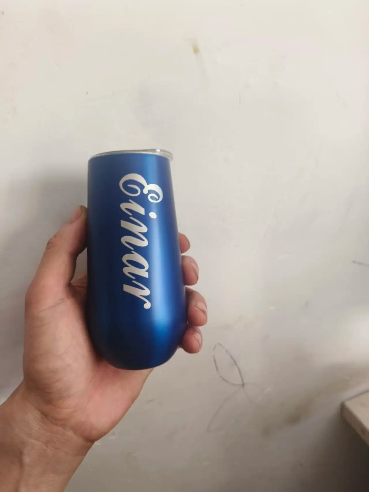 nome di matrimonio personalizzato Thermos in acciaio inossidabile da 6 once Bicchiere da champagne con coperchi Bicchiere da vino Bicchiere da birra Tazza da vino per feste