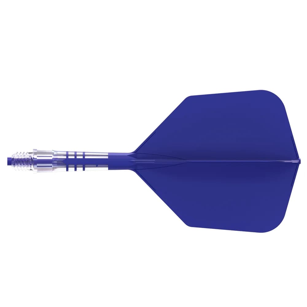 CUESOUL ROST T19 albero per freccette integrato in carbonio e volo a forma di ala grande-volo blu scuro con albero blu