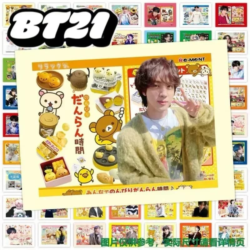 63Pcs Bt21 Snack Stickers, K-pop Boy Group Ins Fan Merch, Creative Diy Decals For Desk & Journal