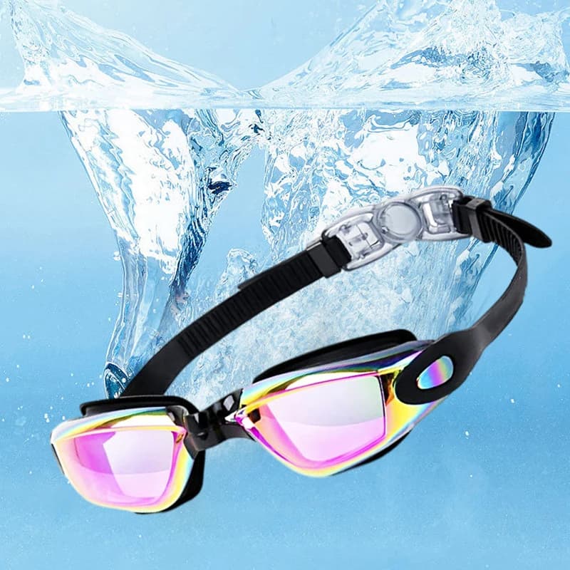 Occhiali da nuoto occhialini da nuoto per adulti occhiali da nuoto impermeabili antiappannamento galvanici occhiali in Silicone Unisex