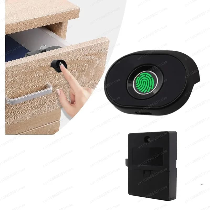 Serratura a semiconduttore con impronta digitale biometrica, serratura intelligente per cassetti e armadietti, compatibile con APP