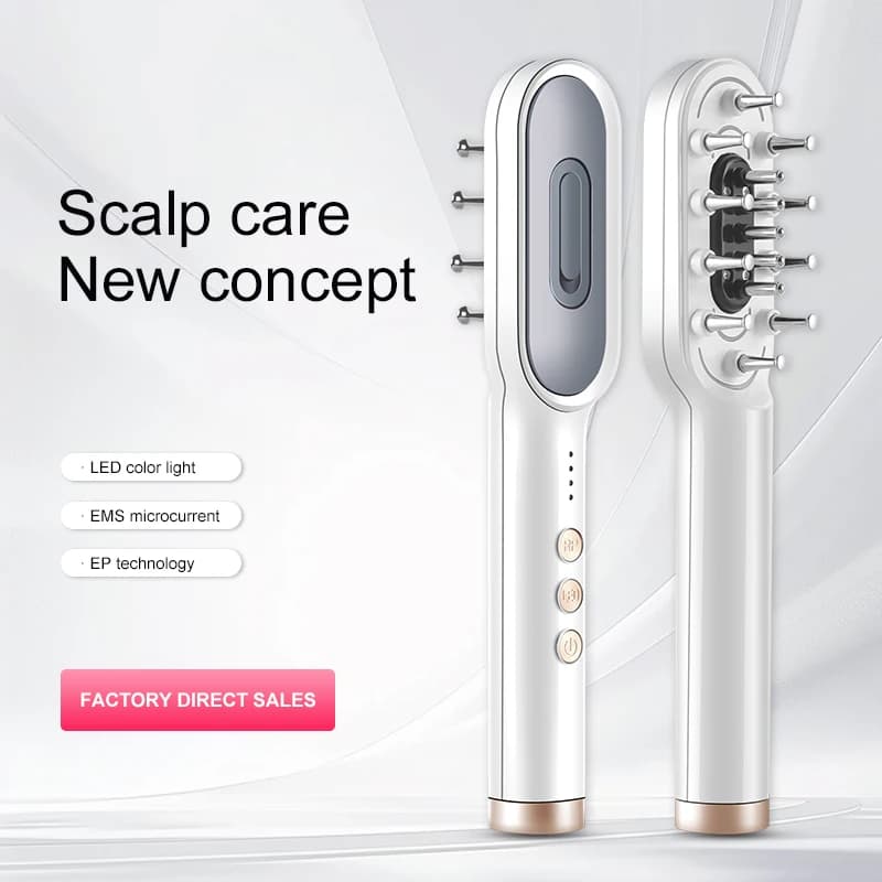KSKIN LED Red Light Therapy Electric Massage Combs Hair Grower Anti-loss Hair Loss Massage Head Brush Hair Treatment