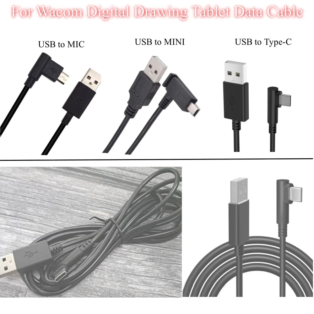Cavo dati USB Type-C per tavoletta grafica digitale Wacom 471/671/472/672