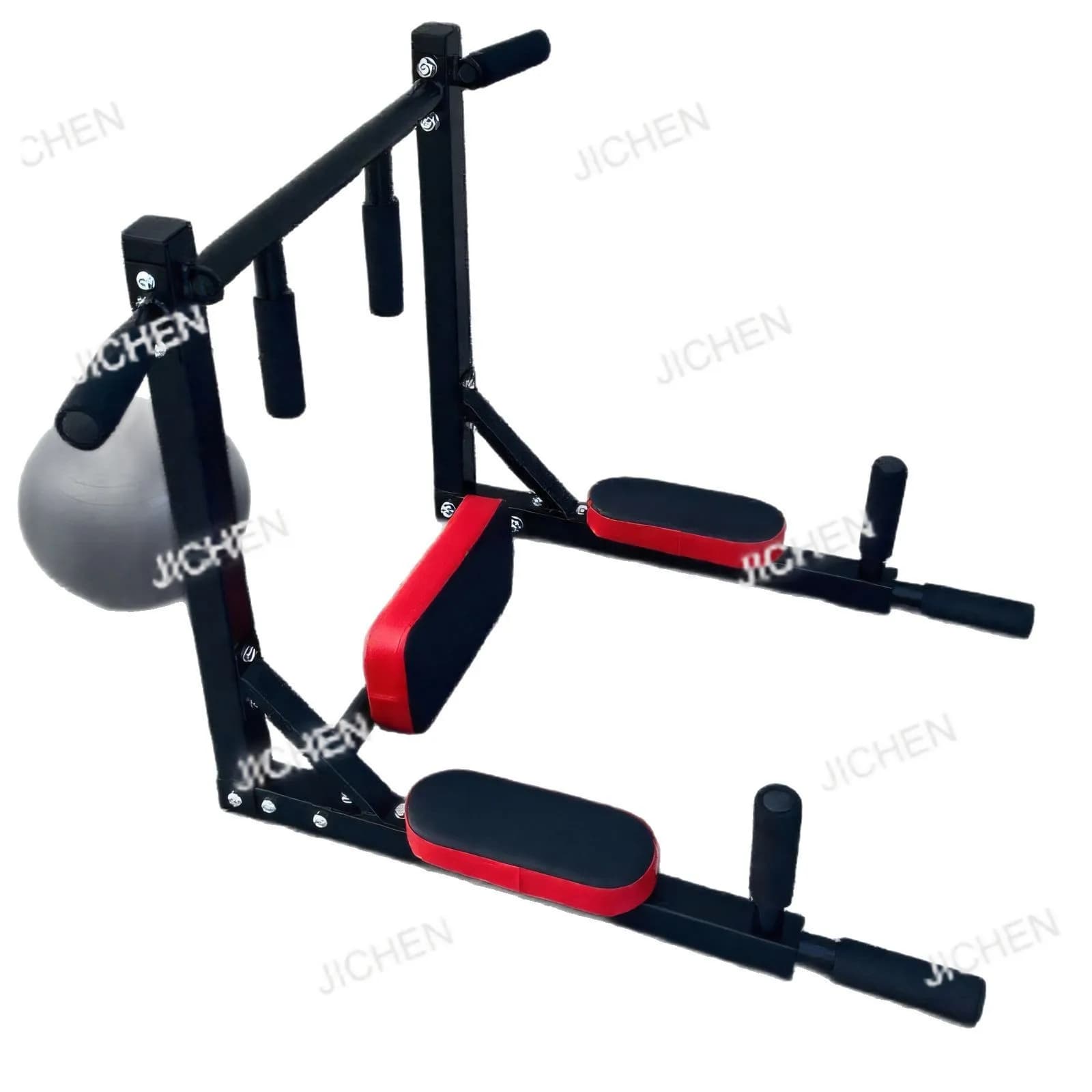 New multifunctional wall tool with reduced and removable packaging, for tractions, push-ups and arms extensions.