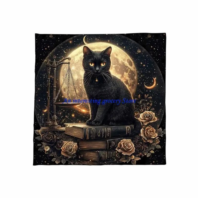 652D Tarots Reading Tarots Table Altar Cloth Mysterious Board Game Mat Pendulums Divinations Tablecloth Board Game Card Pad