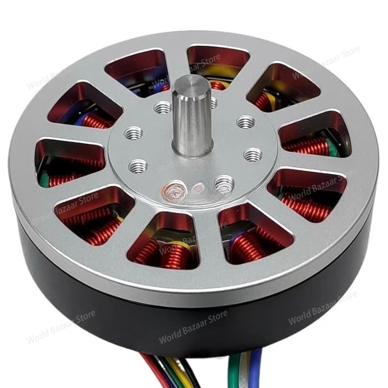 Motore trifase senza spazzole DC a magnete permanente da 100 W con piastra in plastica/metallo 18N20P DC24V con sensore Hall e driver esterno