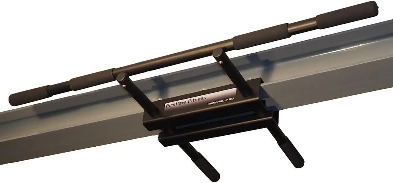 Barra per trazioni I-Beam con limite di peso di 600 libbre-barra lunga dritta-impugnature in gomma durevoli-etichetta nera
