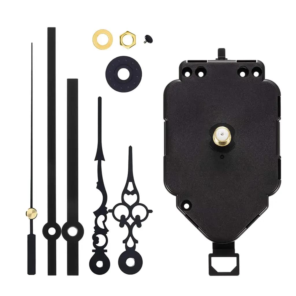 1 Set HR9403 movimento dell'orologio a pendolo kit di movimento fai da te-meccanismo di movimento dell'orologio da parete con 5 lancette lunghe