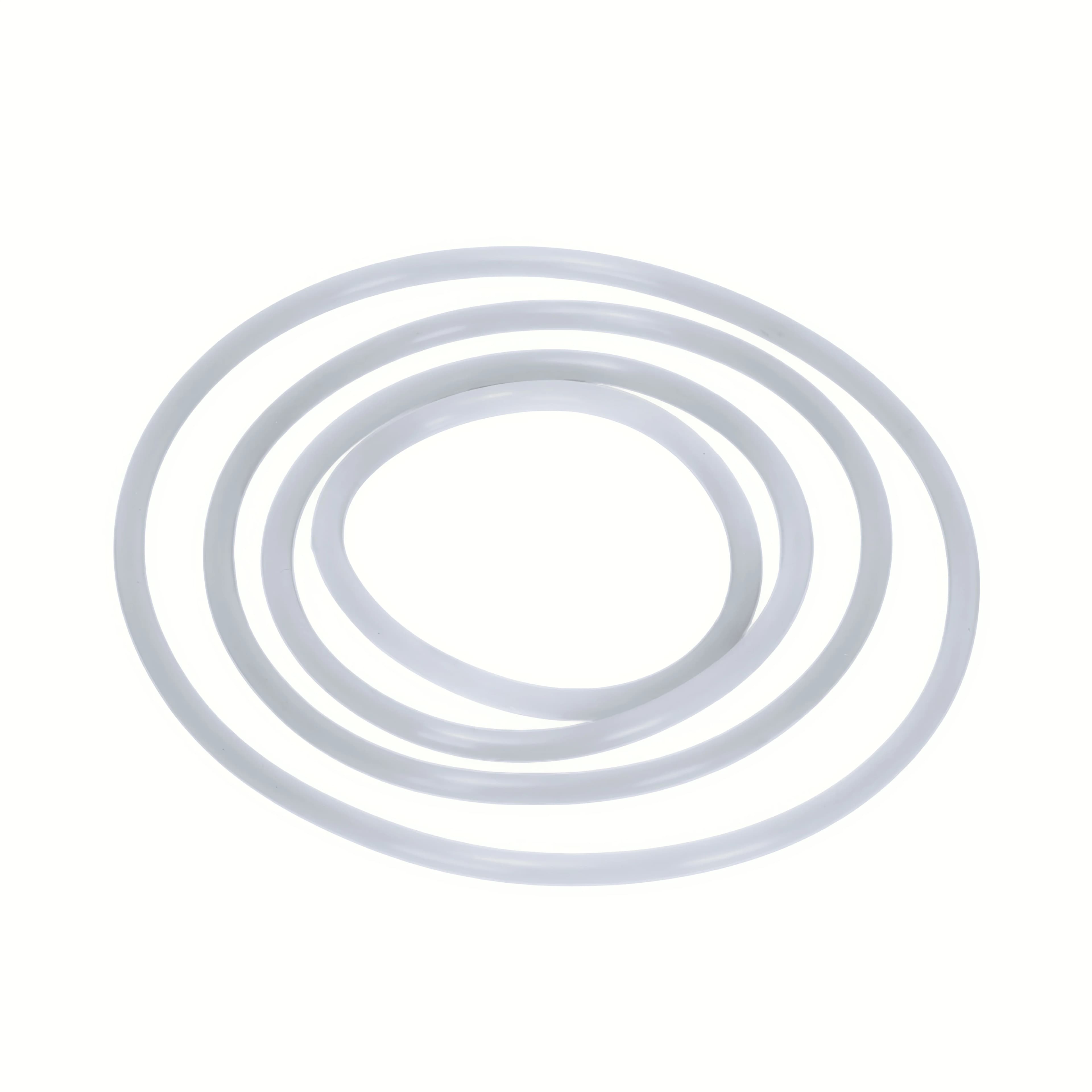 Ruimou 4Pcs White Singing Bowl Rubber O-Rings (75mm 95mm 115mm 145mm) Non-Slip Instrument Cushion Pads For Crystal Sound Bowls