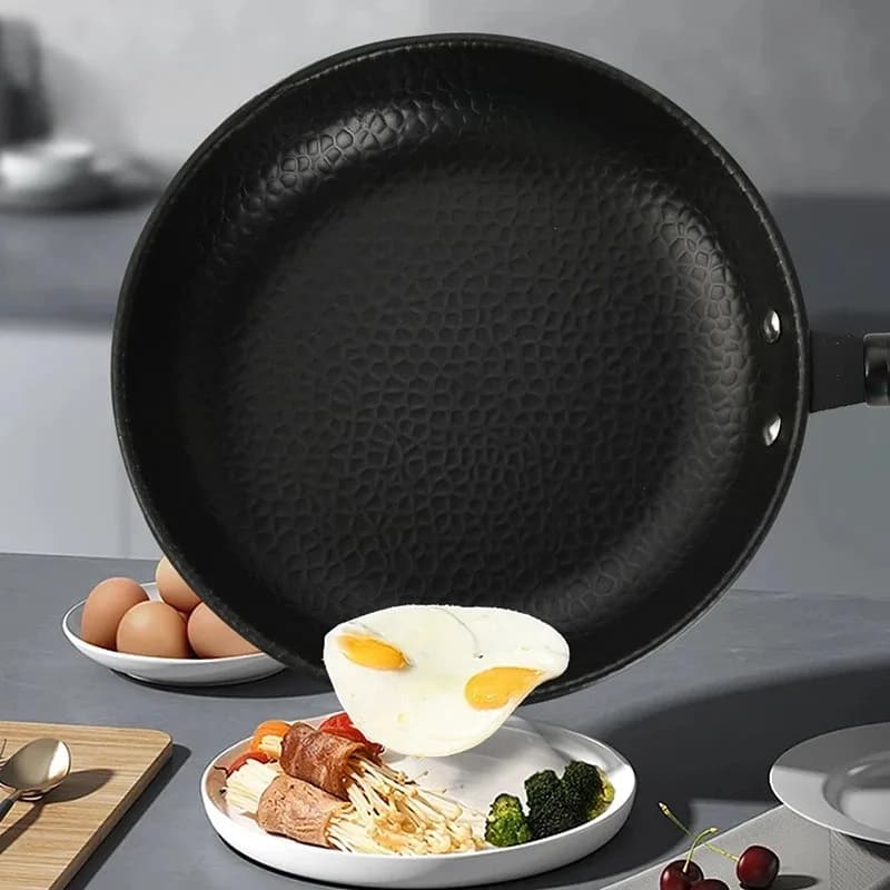 Extremely Iron Pounding Pattern Non Stick Frying Pan Cookware Kitchen Cooking Pot Non Stick