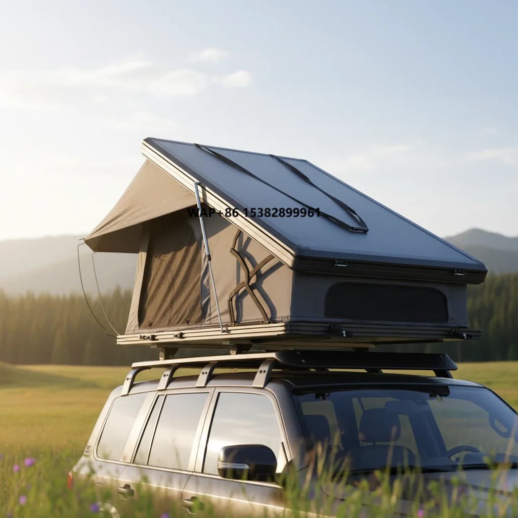 Tenda da Tetto Professionale per Campeggio e Outdoor, Tenda Rigida in Alluminio per Auto, Accessori per Veicoli 4x4 e Fuoristrada