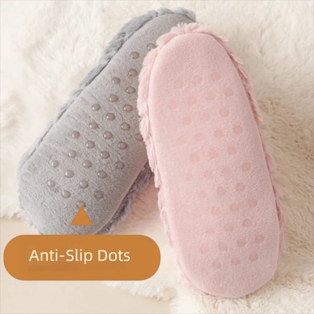 High Quality Thickened Slipper Socks Thermal Soft House Slipper Non Slip with Butterfly Bow Indoor Floor Socks Indoor Use