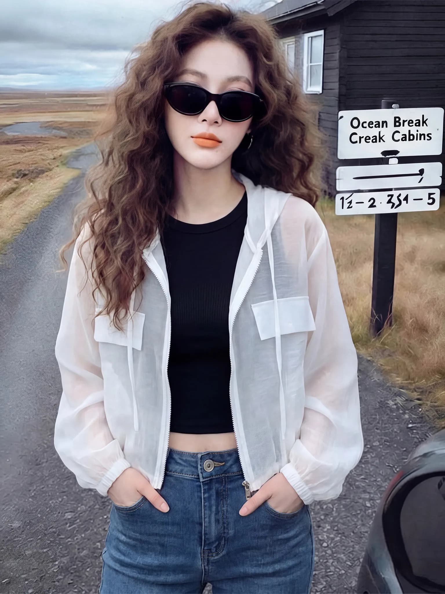 Giacca Corta Leggera e Traspirante alla Moda per Donna, Nuova Collezione Primavera-Estate, Cappotto con Cappuccio dal Design Confortevole