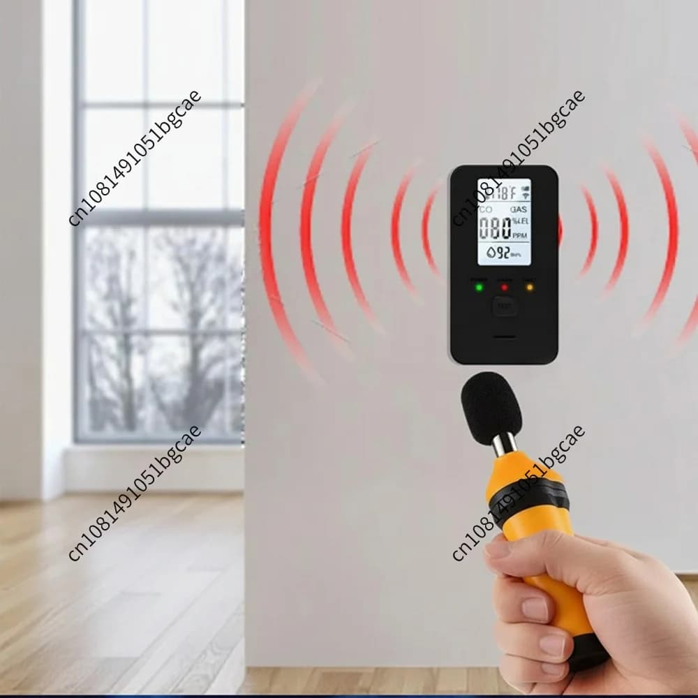 4-in-1 Portable Carbon Monoxide Alarm with Digital Display Plug-in Air Quality Monitor Carbon Monoxide Detector for Indoor Use