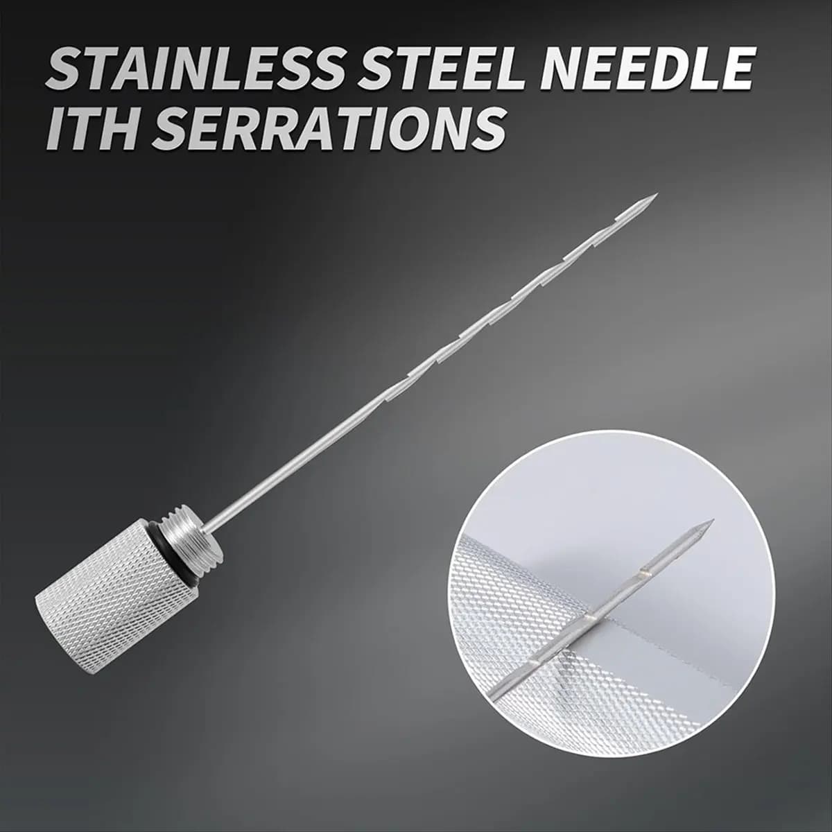 AT16 Punch Tool Set,Ventilator Needle,Draw Enhancer Tool Needle Silver