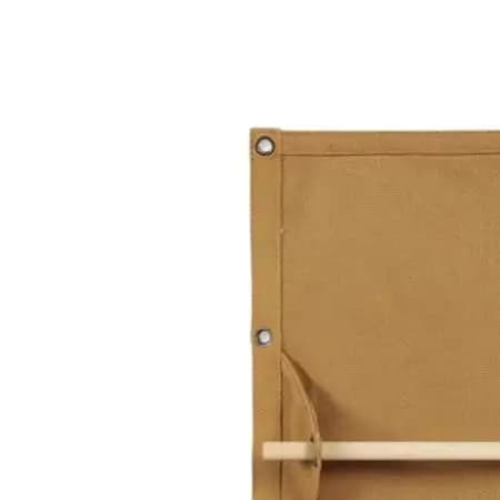 Camping Paper Holder Canvas Hanging Bag For Campsite Organization Brown Secure Storage For Hikes Outdoor Storage