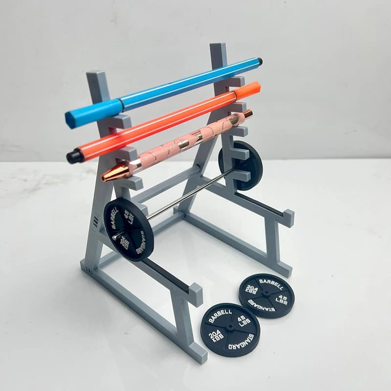 Rack Holder, Gym Fun Pen Holder, Barbell Holder, Mini Single Organizer for Weight and Barbell Pens
