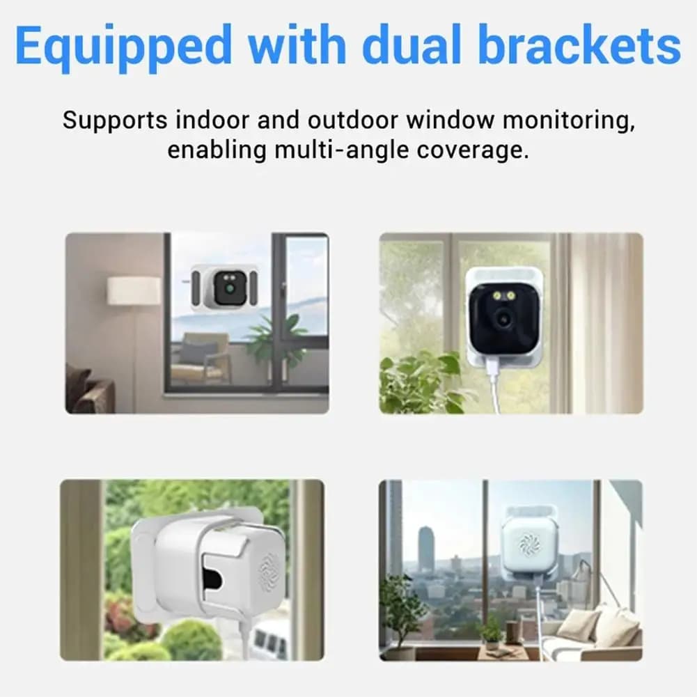 Telecamera di sicurezza WiFi da 5 MP con supporto in vetro, telecamera interna a colori, monitor bidirezionale per uso domestico, sorveglianza notturna audio per bambini Vis K6E9