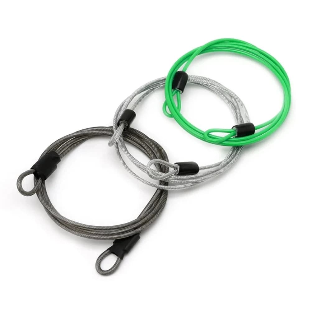 Scooter Strong Outdoor lock line Security Anti-theft Metal lock Chain Steel Cable Bicycle Lock Braided rope Wire Rope