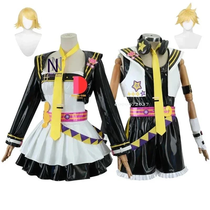 Game Muse Dash e Rin Costume Cosplay Design esclusivo Mikuu Len Uniforme Anime Abiti Festa Essenziale Halloween Best-seller