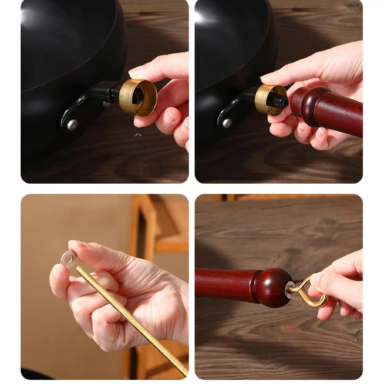 Anti-adhesive pan with Long Handle, Multi-functional Pentola Without Coating for Domestic Use