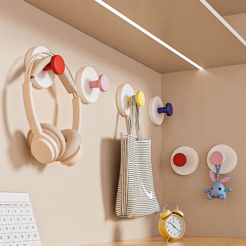 Gancio a ventosa per dopamina da 2 pezzi, senza punzonatura, per cucina e bagno, per riporre i vestiti, gancio decorativo