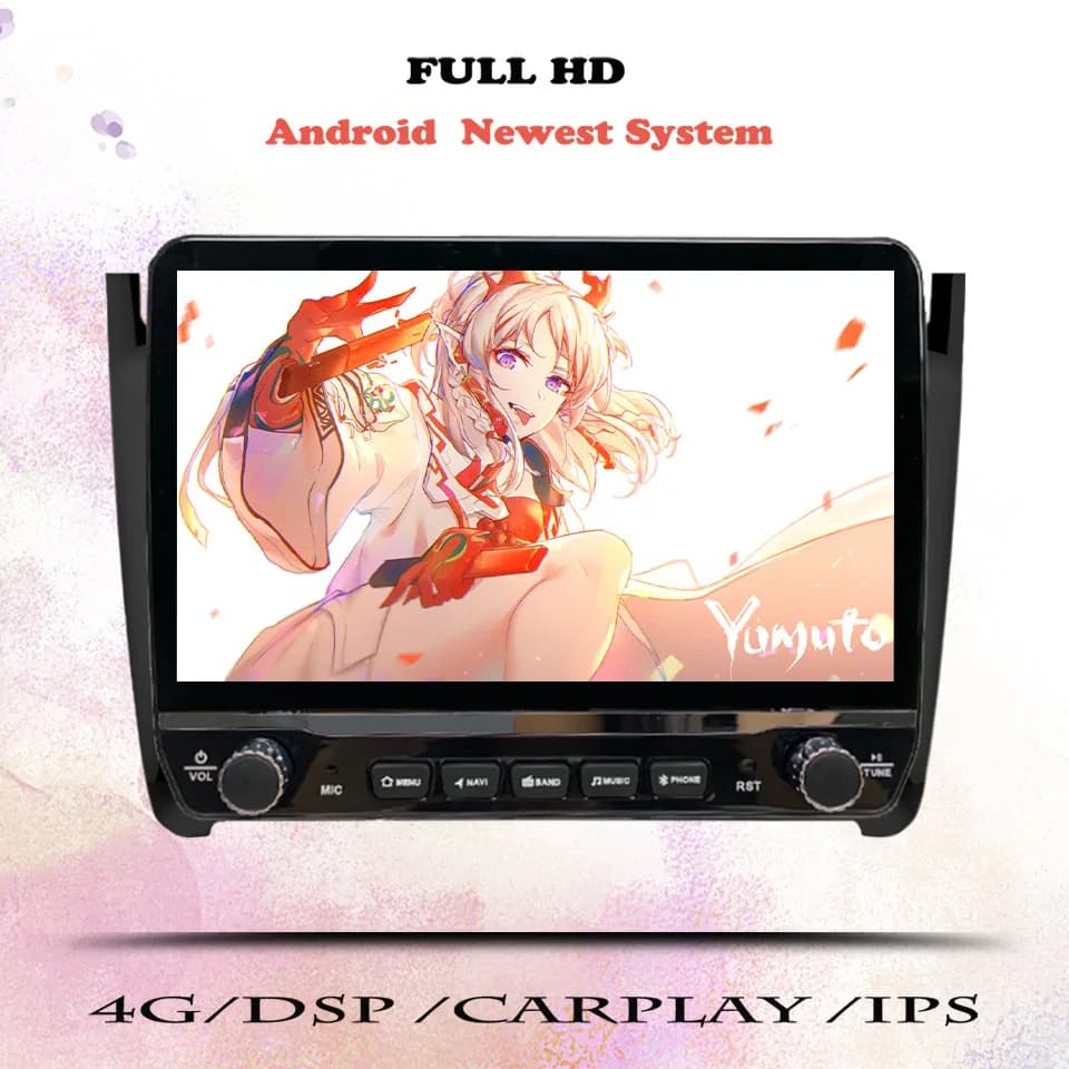 Autoradio Android 14 con 8GB RAM, Lettore DVD Video, Navigazione GPS per Volkswagen POLO 2008 - 2020, Sistemi Intelligenti per Auto, 4G LTE, Wi-Fi