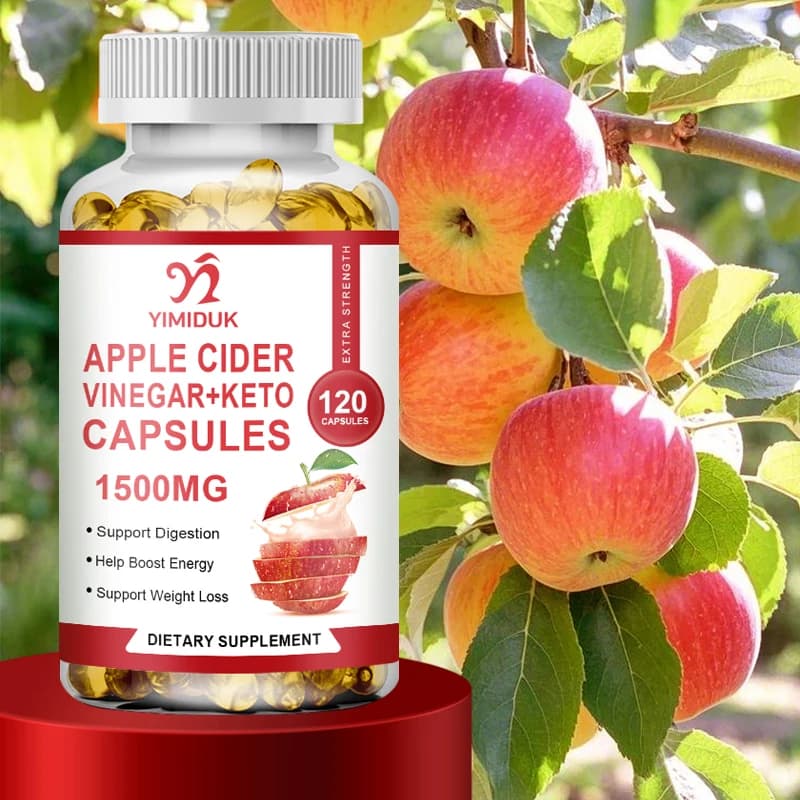 Apple sigido vinegar capsules Fat burning appetite suppressant Healthy weight loss, cleanliness, vitamin supplement