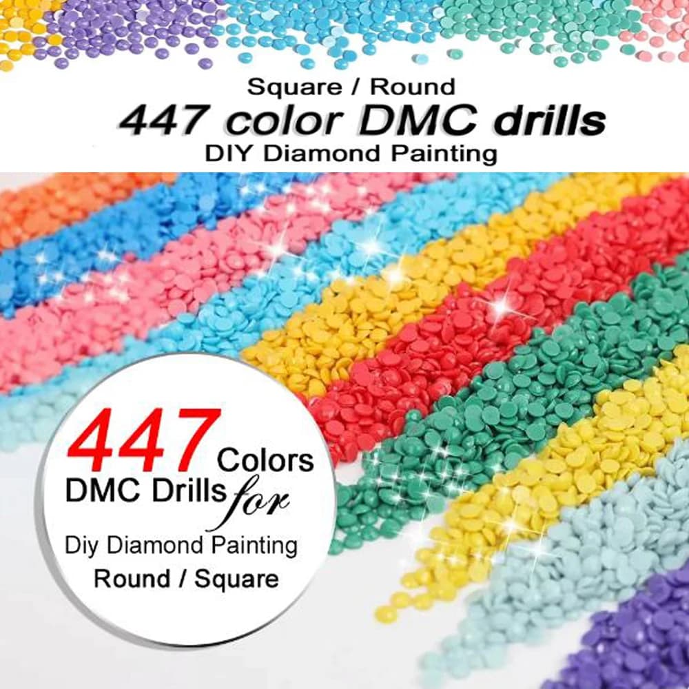Fai da te 447 DMC pittura diamante rotondo quadrato perline trapano pietra mosaico accessorio per ricamo previene la falta di diamanti
