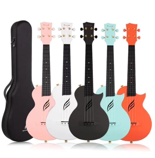 Enya Nova U 23 pollici per mancini Ukulele in fibra di carbonio Chitarra per bambini 4 corde in tiglio acustico in acero per principianti Ragazze Ragazzi