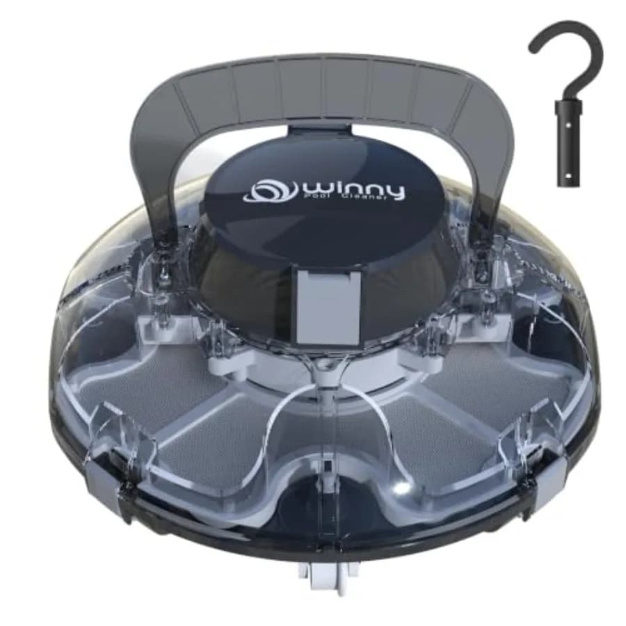 2026 Upgrade Cordless Pool Vacuum for Above Ground Pool, Automatic Pool Cleaner Robot Cleaning Up to 660 sq.ft, Dual-Layer Filt