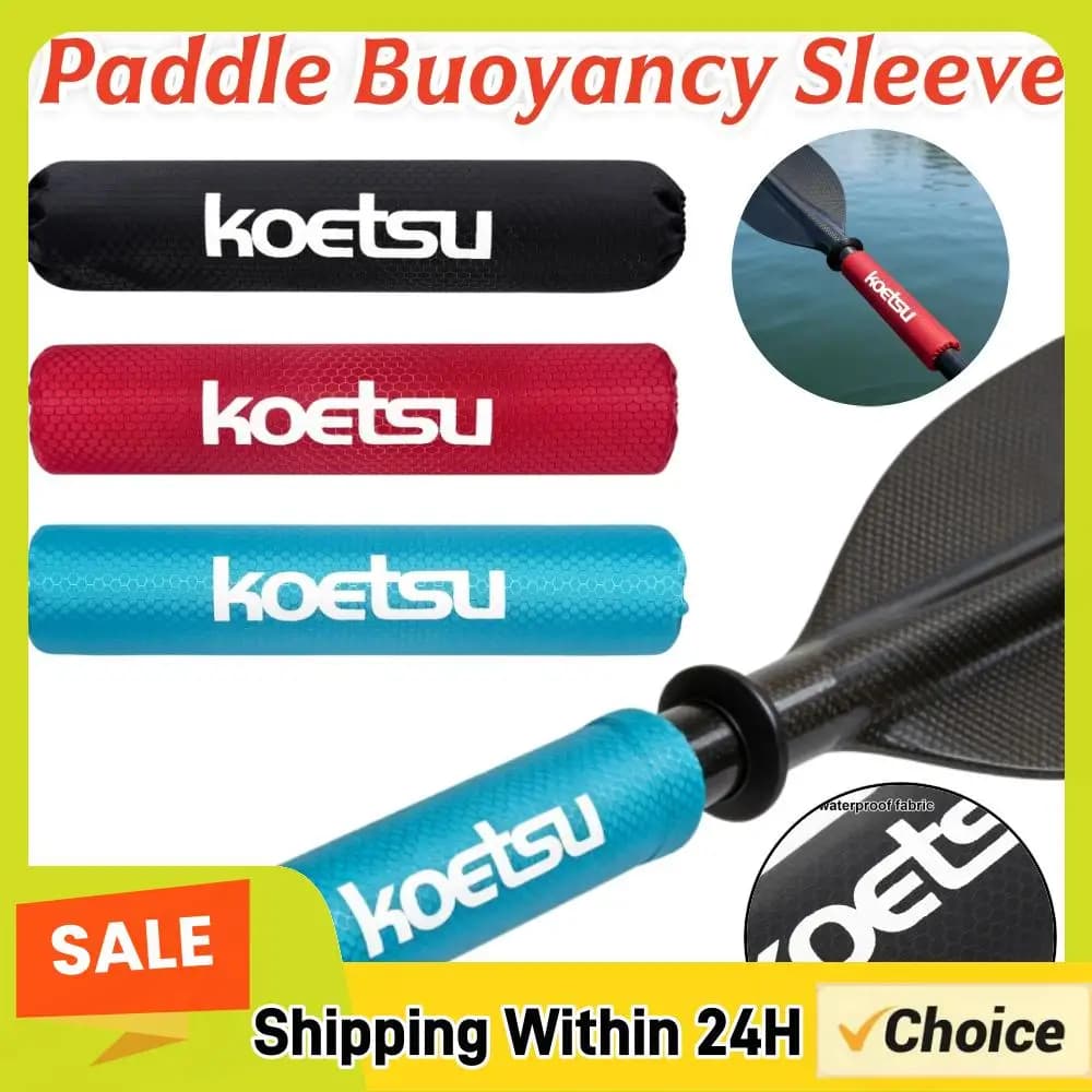 Manicotto di galleggiamento per pagaia nero 420D PU resistente con motivo a pallone da calcio in schiuma EPE che impedisce il affondamento per kayak, canoa, paddleboard
