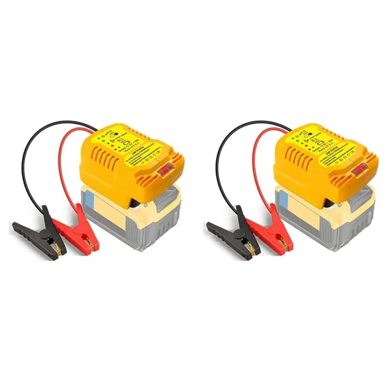Adattatore per avviatori di emergenza per auto ABBY-2X per 20V 60V con batterie e cavi di avviamento, avviatore di emergenza per batteria auto calibro 11