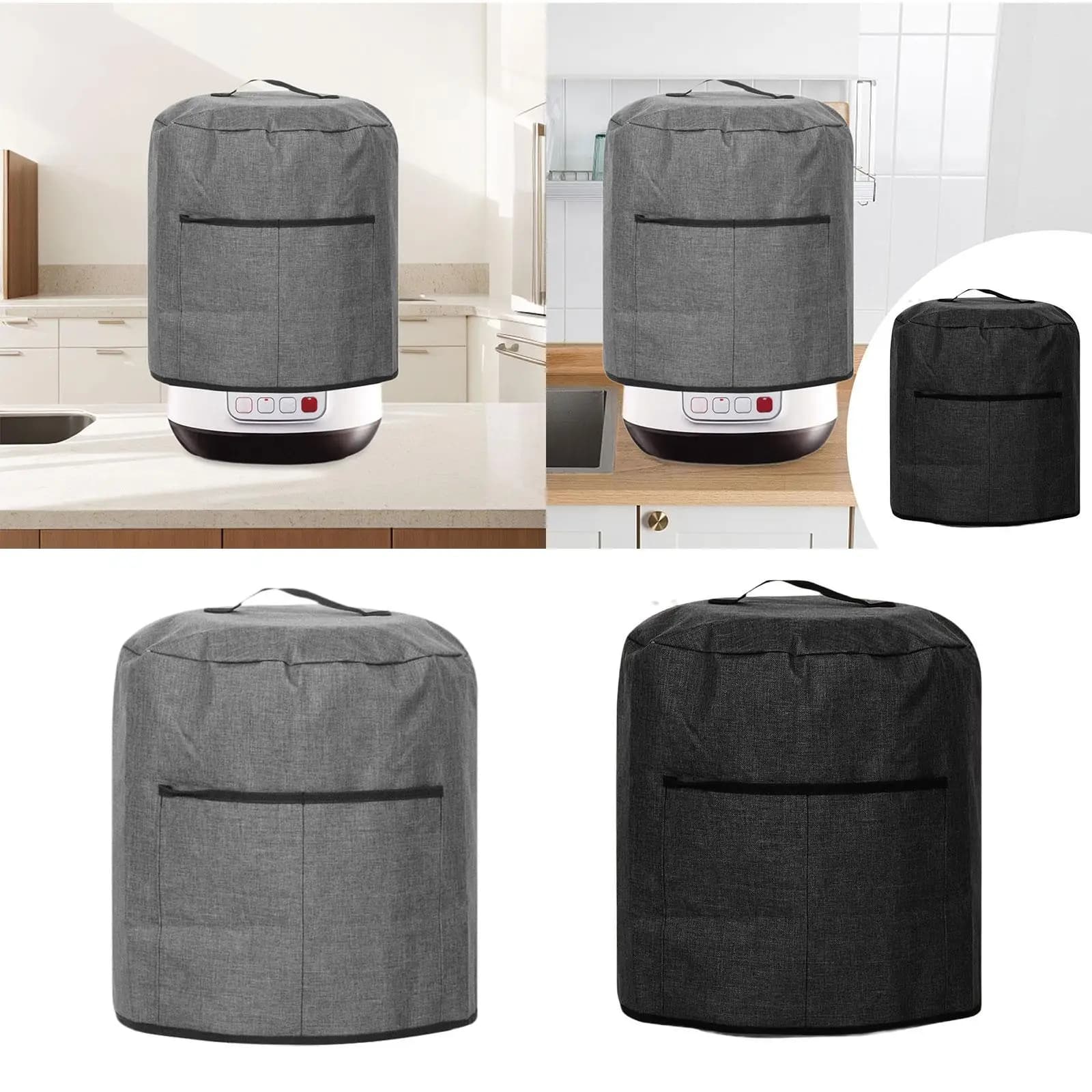 Dust cover for air fryer Storage pockets Cooking electrodomestic cover for rice cooker Electrodomestic for soup pot Pressure pot