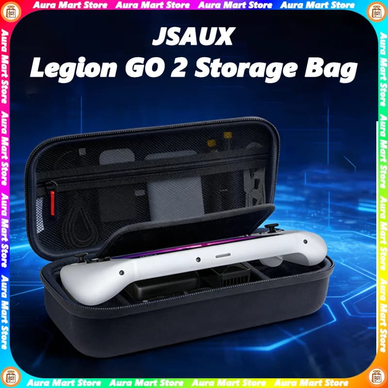 Borsa di Stoccaggio JSAUX Legion GO 2 in Feltro 900D, Antiurto, Ultrasottile, Resistente alla Pressione, Custodia Rigida per Schede di Gioco e Accessori