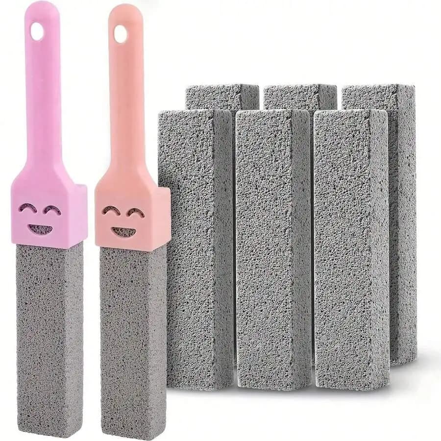 Set di spazzole in pietra pomice galleggiante per la rimozione delle macchie da bagno, cucina, lavandino e WC