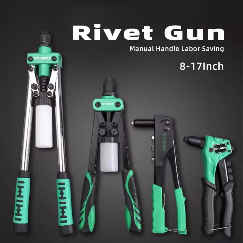 8-17 Inch Hand Rivet Gun Set Professional Rivet Nut Riveter Construction Stapler DIY Hand Tool Riveter Tools