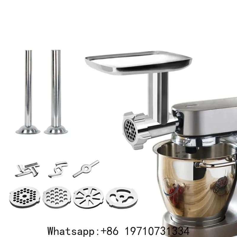 Stand Mixer Attachment Food Grinder Set Kitchen Grinding Tools for Kenwood Chef / Chef XL, KVC, KVL, KMix,also Fit SMEG
